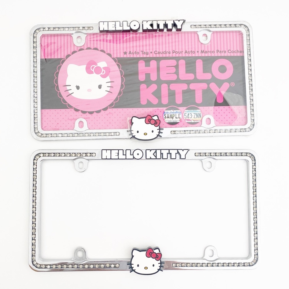 Hello Kitty Diamond Studded License Plates